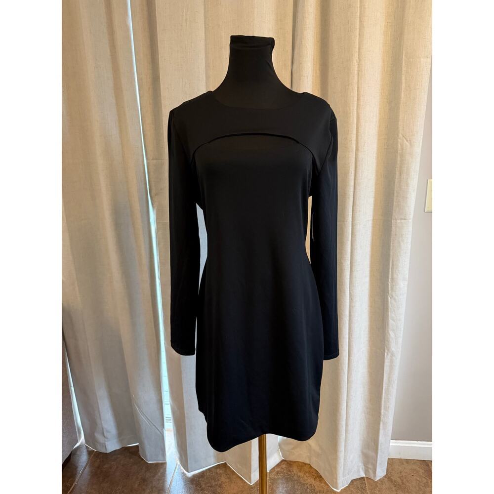 Black Planet Gold Cut-Out Dress - Elegant and Chic